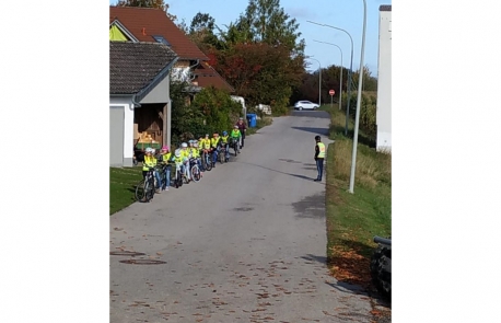Fahrradprüfung der Klasse 4